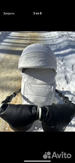 Коляска 2 в 1 indigo эко кожа