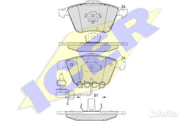 181654 колодки дисковые передние Audi A8 3.0