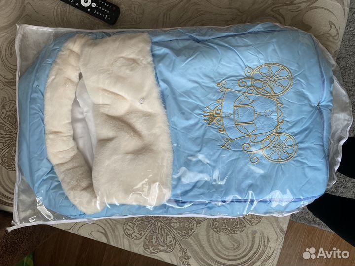 Зимний конверт на выписку