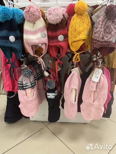 Зимние шапки на завязках