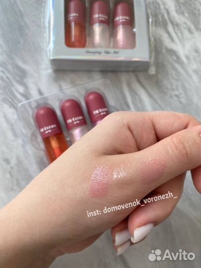 Новый набор блесков для губ 3 в 1 (Fit Colors)