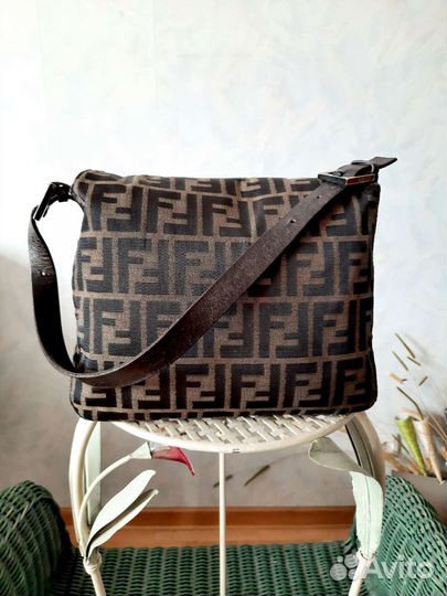 Сумка Fendi Zucca, оригинал, винтаж