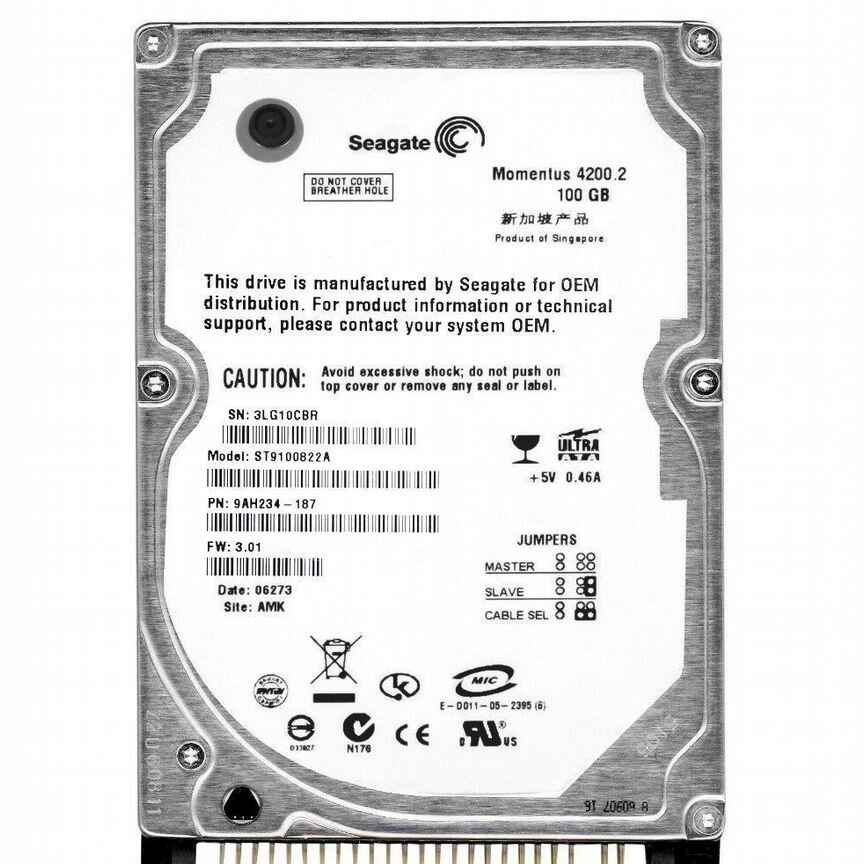 [ST9100822A] Жесткий Диск Seagate 100gb Ide 2.5 St9100822a