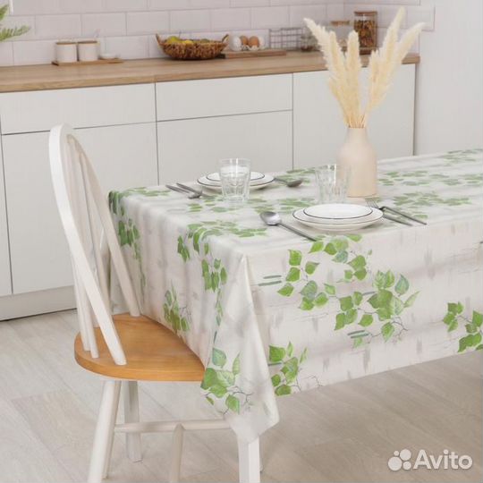 Клеёнка столовая на тканевой основе «Берёзка», 1,2