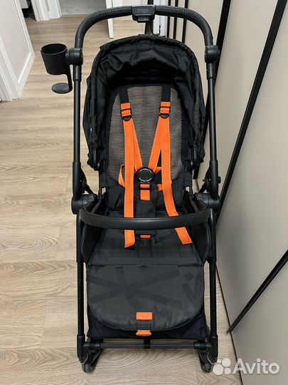 Коляска Cybex Melio Street Black с дождевиком