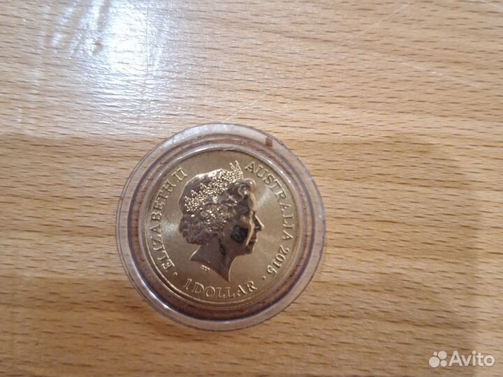 Австралия 1 доллар 2015 K Коала Эмаль Al-Br Unc