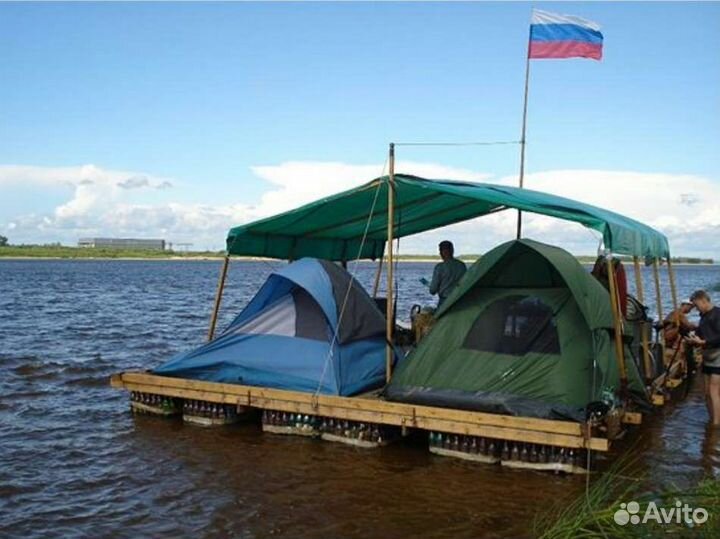 Идея для плота (бутылки по 30л.)