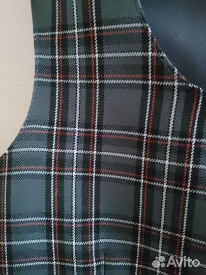 Платье школьное форма сарафан 128 жилет юбка