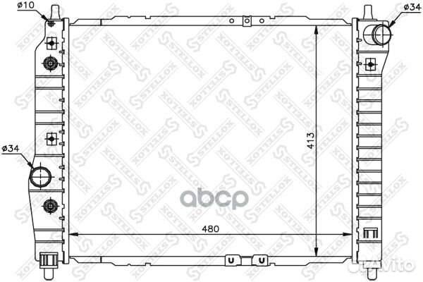 10-25323-SX радиатор системы охлаждения Chevro