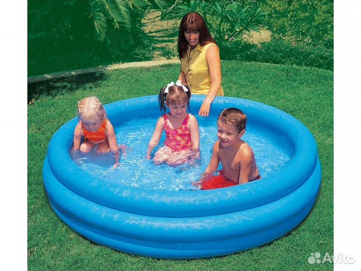 3-х Кольцевой бассейн 58426NP синий