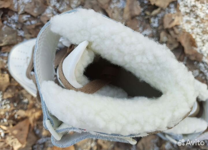 Зимние кеды натуральная кожа артикул 315123996 беж