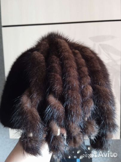 Норковый беретик и шапочка