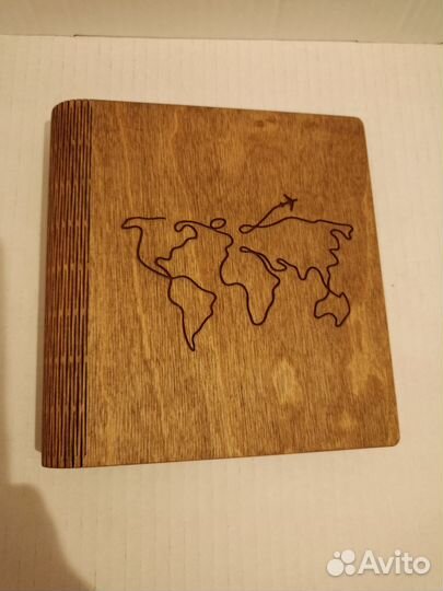 Блокнот Продубов деревянный с гибким корешком