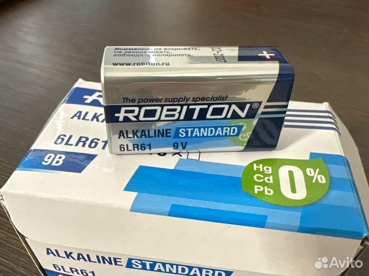 Батарейка Robiton 6LR61 9V
