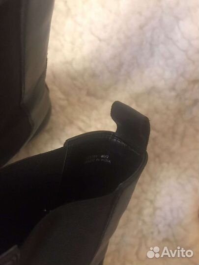 Кожаные ботинки 40