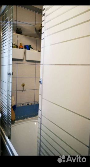 Шторка для ванны стеклянная 1500