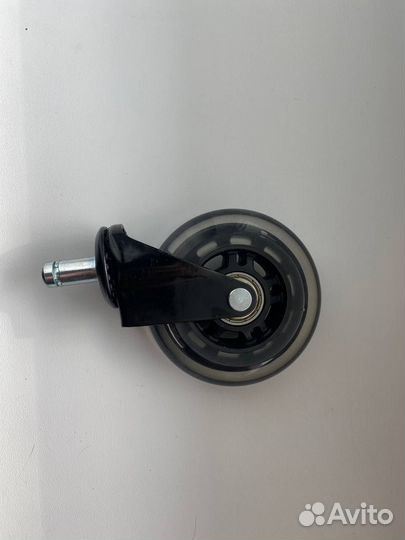 Колеса (ролики) brabix для кресла резиновые