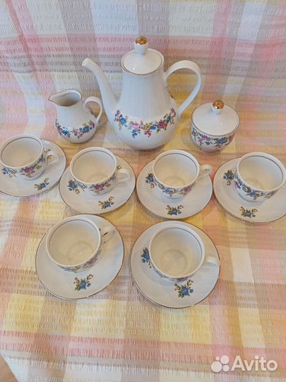 Кофейный сервиз фарфор гдр