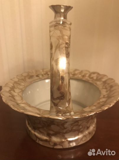 Ваза, корзиночка и вазочка фарфоровые