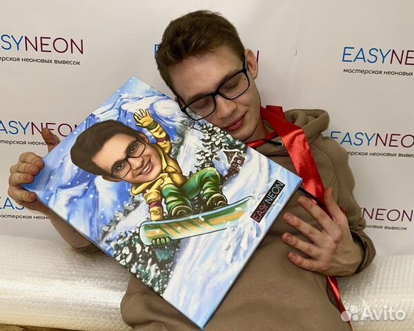 Портрет по фото в стиле шарж