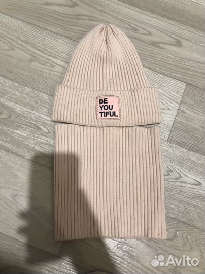 Комплект шапочка и снуд