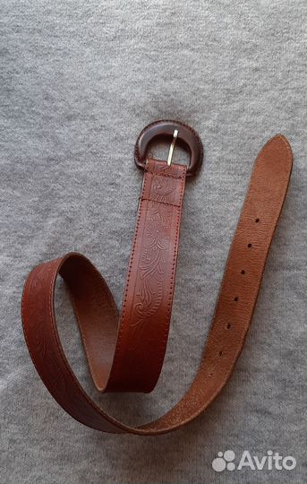 Ремень с тиснением с натуральной кожи