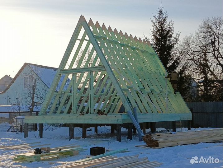 Каркас дома A-Frame 6х8