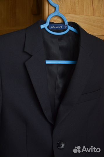 Пиджак классический для мальчика темно-синий 134