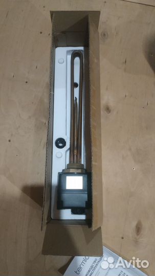 Тэн с терморегулятором муфтовый 1 1/2