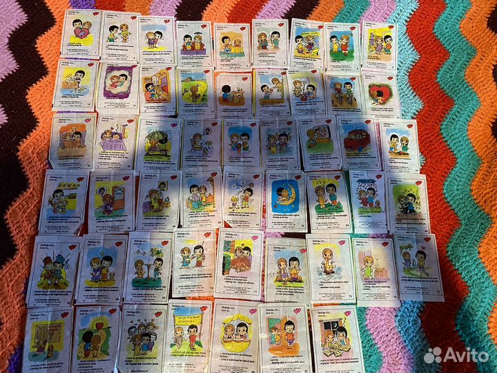 Вкладыши love is 7 серия 52 шт