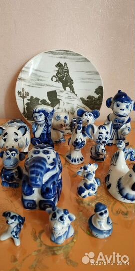 Гжель фигурки статуэтки