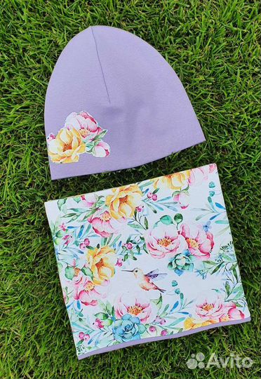 Детская шапка и снуд