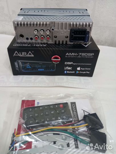 Новая магнитола Аura AMH-78DSP процессор 3RCA
