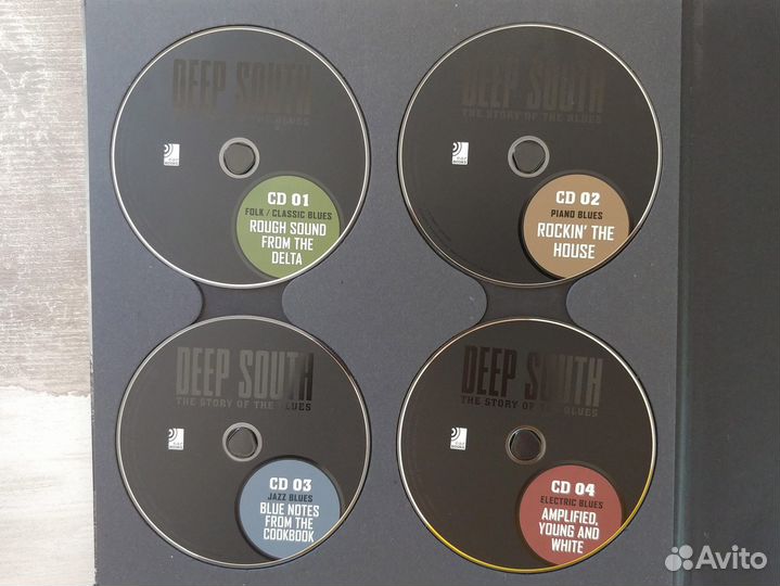 Книга (+ 4 CD) Deep South: The Story of the Blues