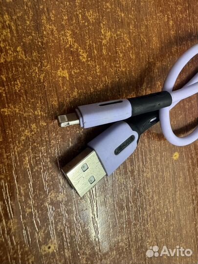 Кабель lightning силиконовый usams