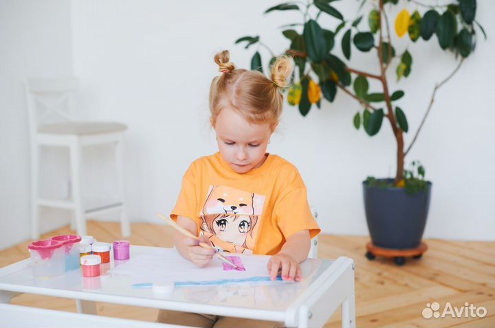 Растущий стол и стул детский