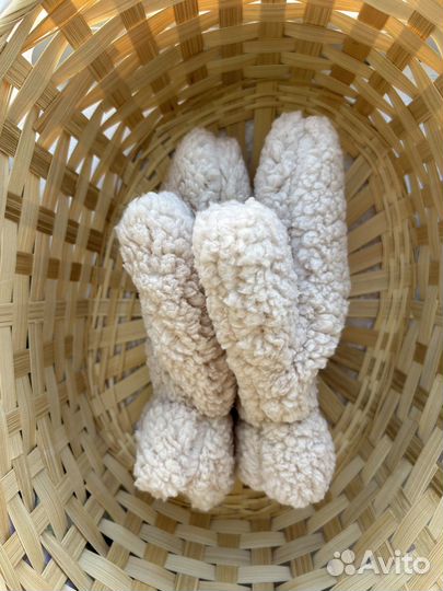 Варежки женские зимние пушистые