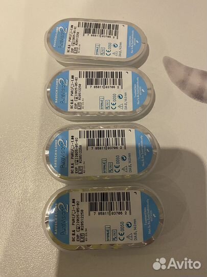 Линзы контактные pure vision -1