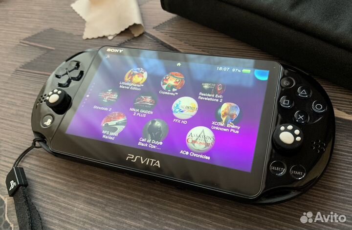 Sony PS Vita Slim Black 128gb 7500 игр (комплект)