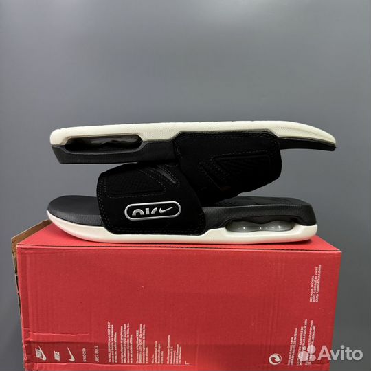 Шлепки Air Max Cirro Slide 'Black Metallic Silver'