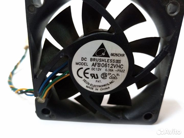 Вентилятор 60x60x15 DC 12V 0.36A Delta AFB0612VHC