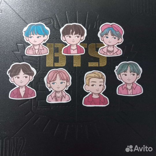 Самодельные наклейки BTS
