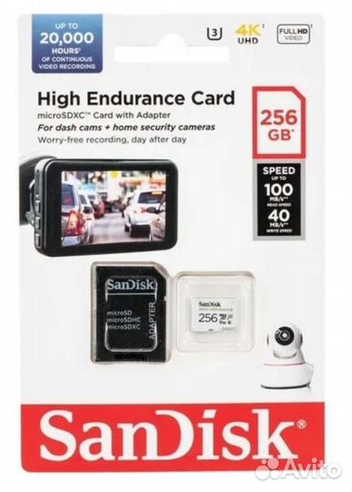 Карта памяти micro sd 256