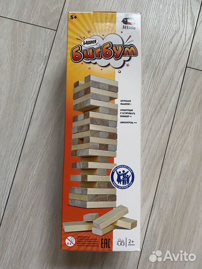 Настольная игра Jenga / Дженга / Башня /Бигбум