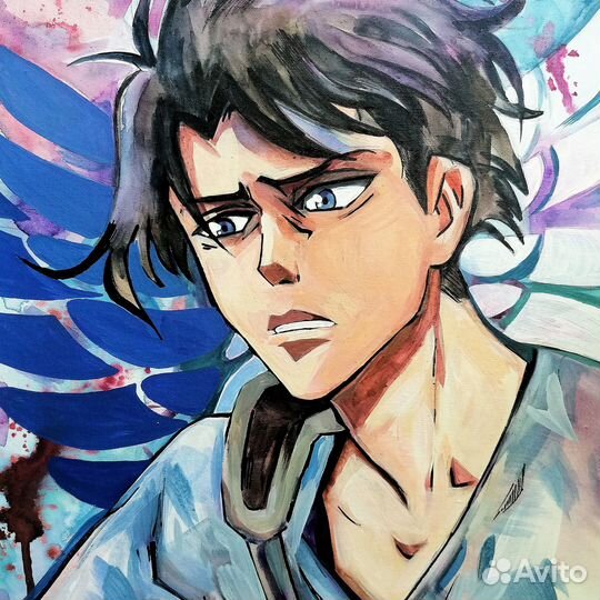 Картина. Атака титанов. Леви Аккерман