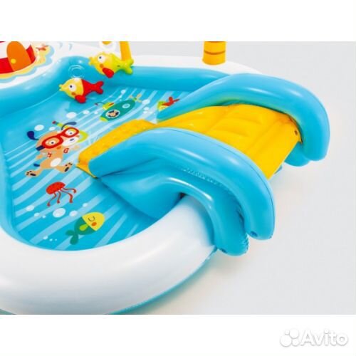 Детский бассейн центр с горкой 218х188х99 см Intex