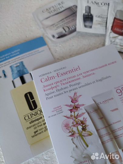 Пробники Dior, Clarins, Lancome