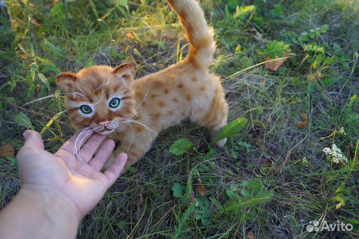 Котёнок (игрушка мягкая интерьерная реалистичная)