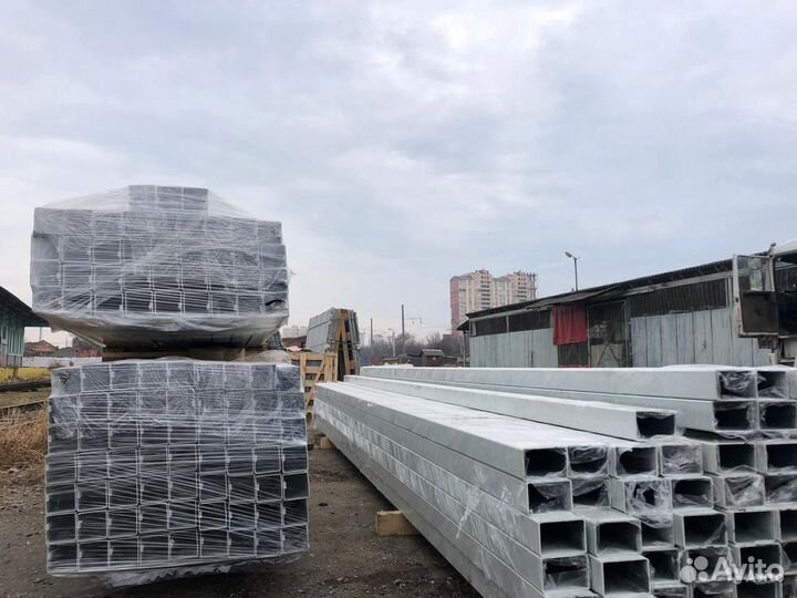 Столб для 3d забора, оцинкованный 2.5м