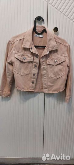 Джинсовая куртка для девочки zara 134